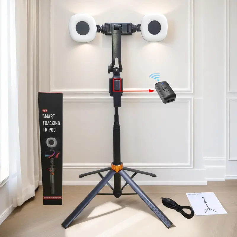 360° AI Face Tracking Gimbal Selfie Stick with Tripod