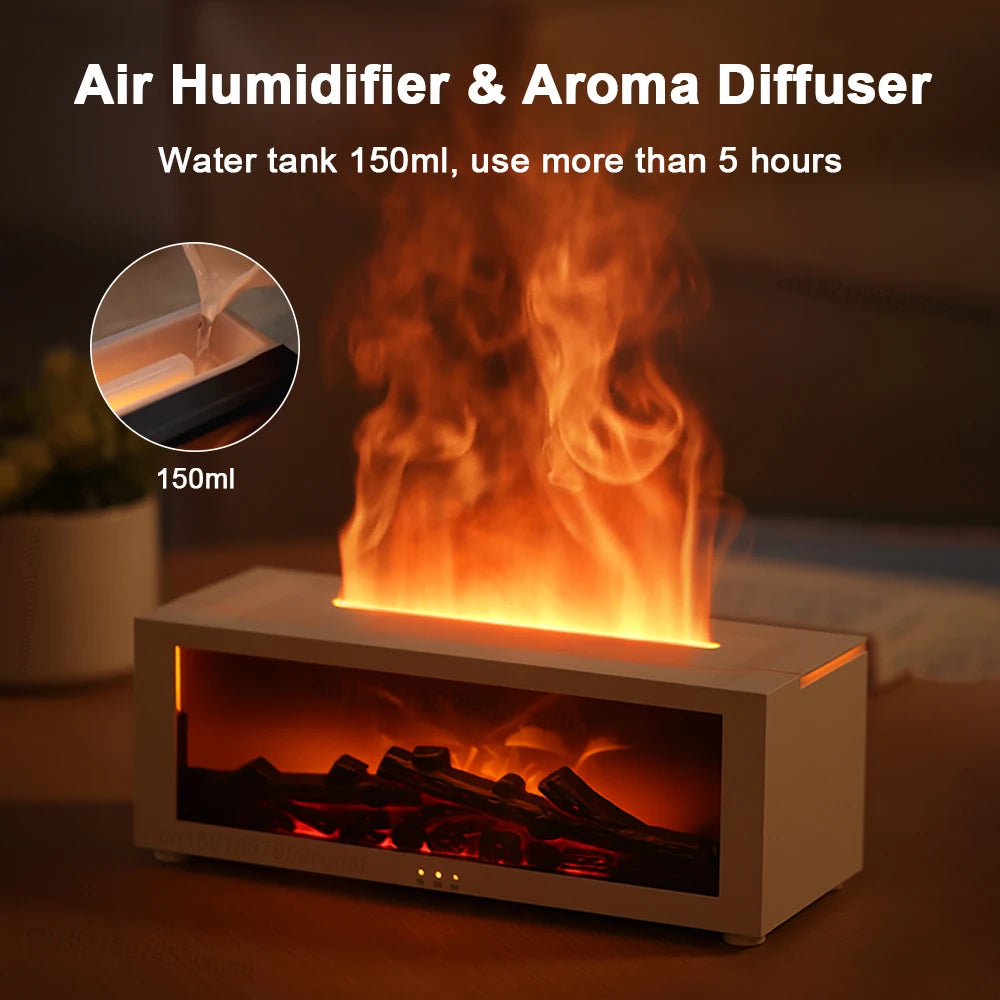 Flame Effect Aroma Diffuser Humidifier