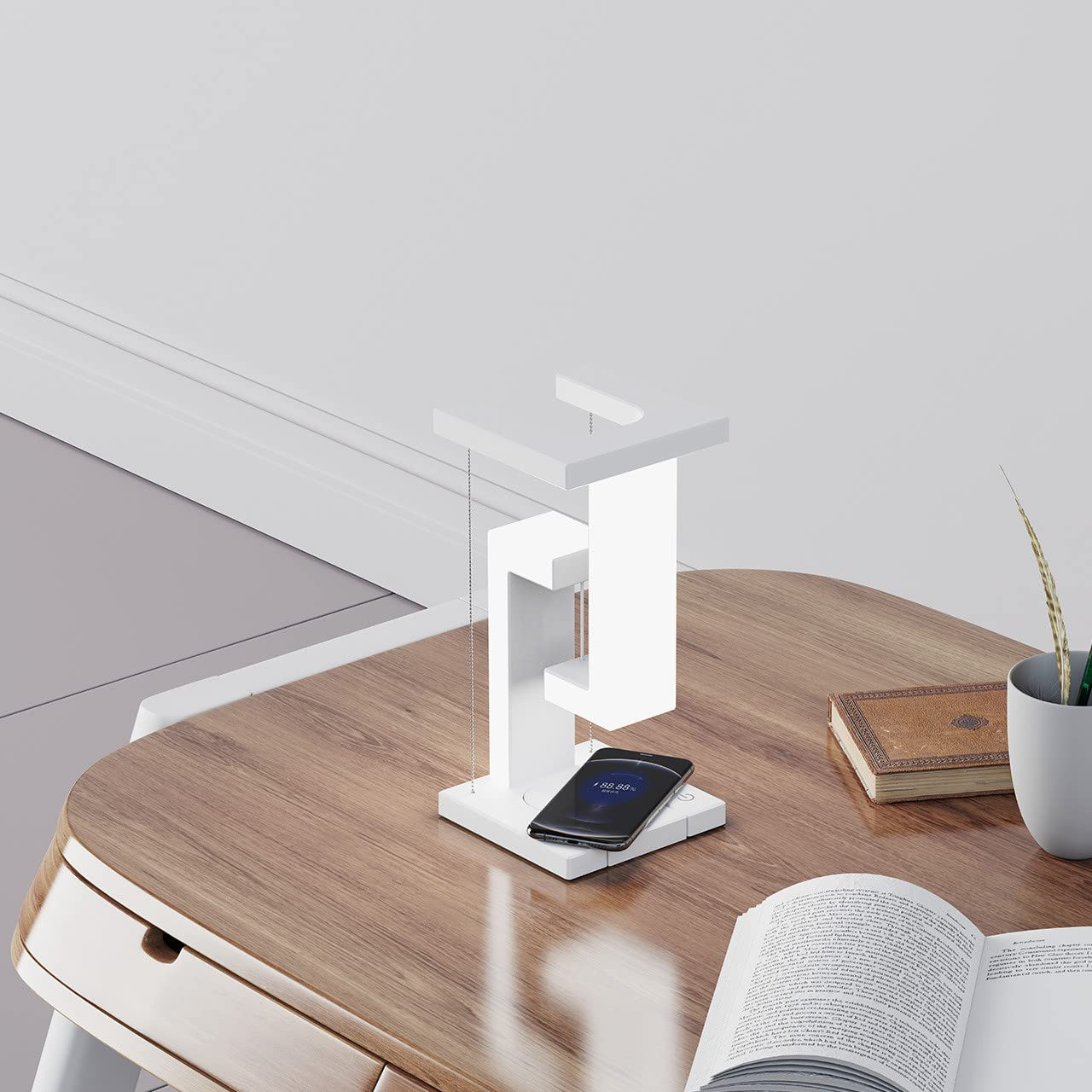 Levitation Wireless Charging LED Table Lamp – Floating Magnetic Desk Light