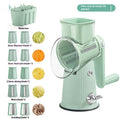 3-Blade Rotary Vegetable Chopper & Cheese Grater for Easy Prep