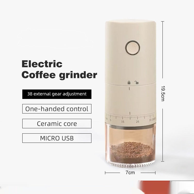 Portable USB Coffee Grinder – Rechargeable Mini Grinder for Fresh Coffee Anywhere
