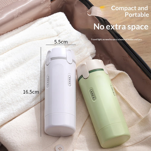 4-in-1 Travel Dispenser Bottle | Leakproof Portable Toiletry Set