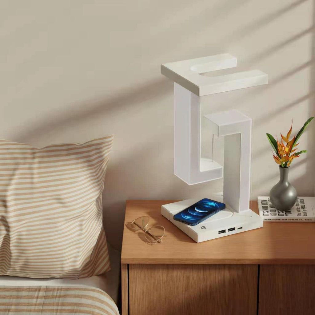 Levitation Wireless Charging LED Table Lamp – Floating Magnetic Desk Light