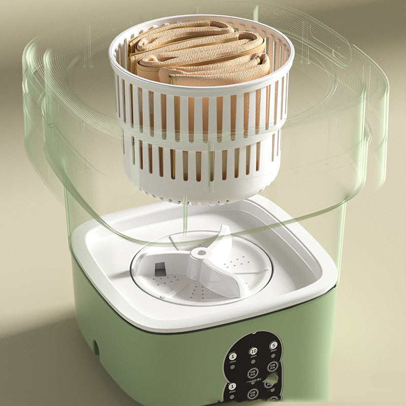 Portable Mini Foldable Washing Machine with Spin Dry