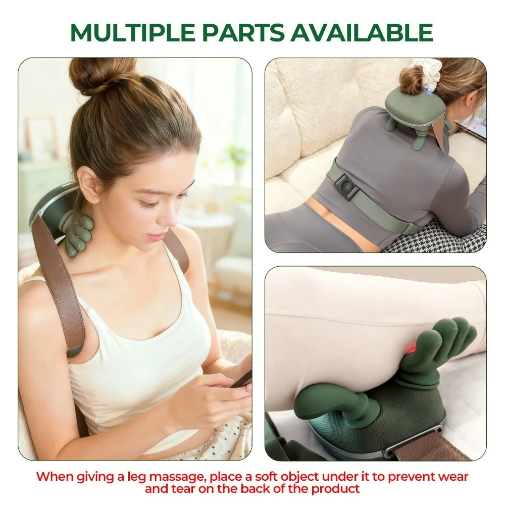 Wireless Neck & Shoulder Massager with Heat for Deep Muscle Relief